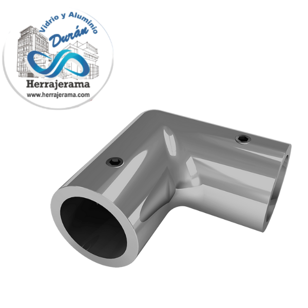 BES CONECTOR TIPO L TUBO A TUBO DE 19 MM SATIN
