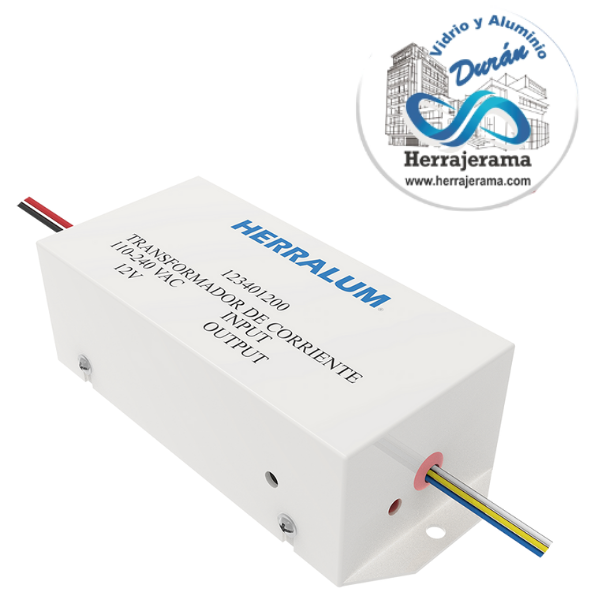 HERRALUM 123401200 TRANSFORMADOR DE 127V A 12V P/ELECTROIMAN