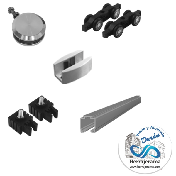 BRUKEN KIT CLOSET VIDRIO/SSS BRK 9600C SIN RIEL MX67181
