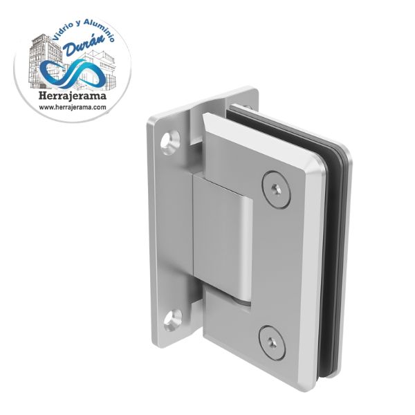 HERRALUM HERRAJE VIDRIO/MURO 180° MOD 1033 CROMO