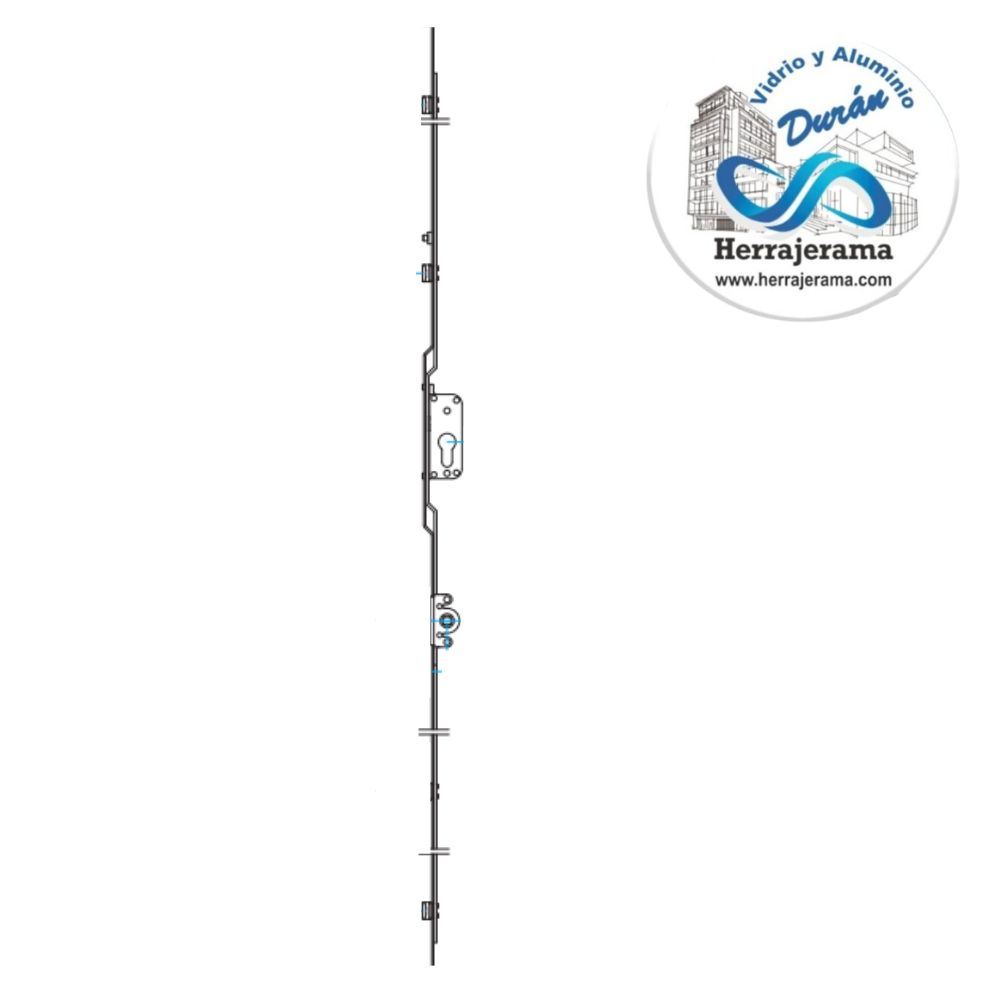 HERRALUM 3V01181002 PAM CREMONA CORREDERA VARIABLE 15.5 DE 1800-2000 C/LLAVE