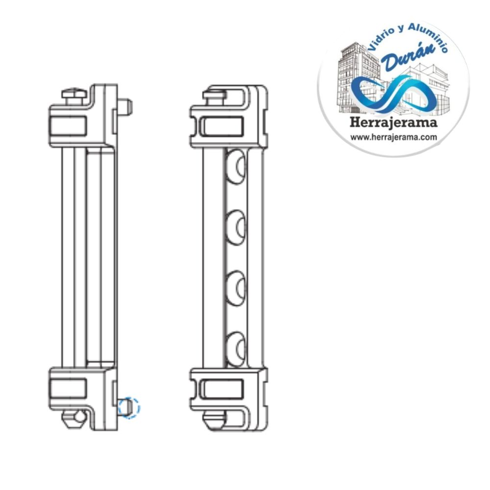 HERRALUM 3V13030202 PVC SOPORTE DE COMPAS 03-06