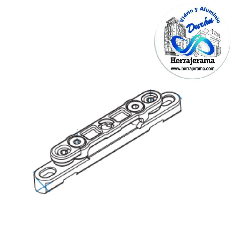 HERRALUM 3V16030102 PVC BISAGRA CENTRAL AJUSTABLE