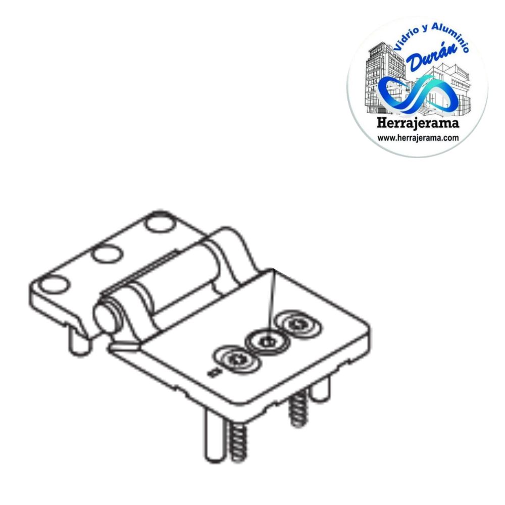 HERRALUM 3V47010202 PVC PERNO ANCHO EJE 28/48 SISTEMA PLEGABLE