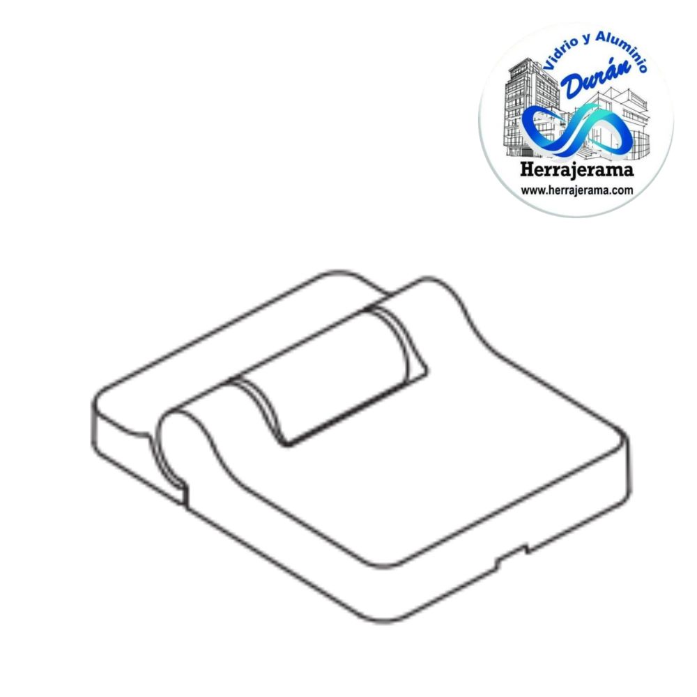 HERRALUM 3V47010207 PVC TAPA BLANCA DE PERNO ANCHO SISTEMA PLEGALBE