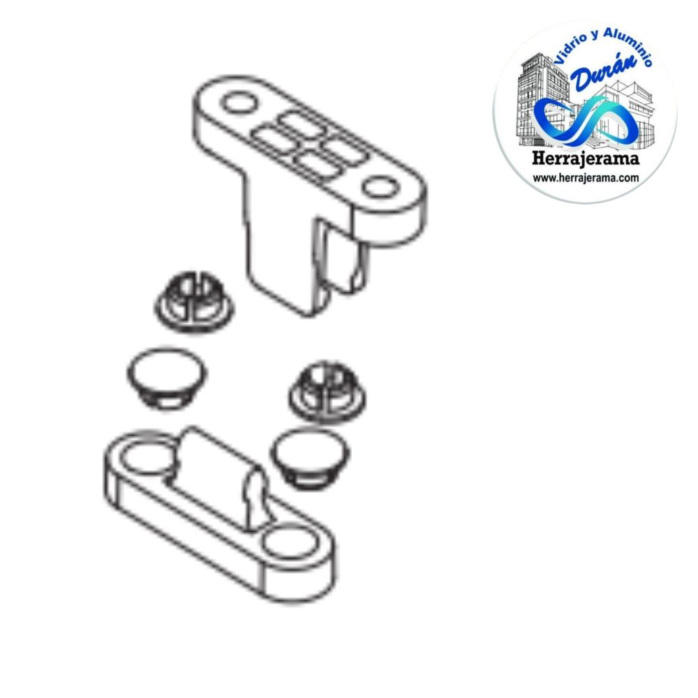 HERRALUM 3V47040108 PVC RETENEDOR DE HOJA MARRON SISTEMA PLEGABLE