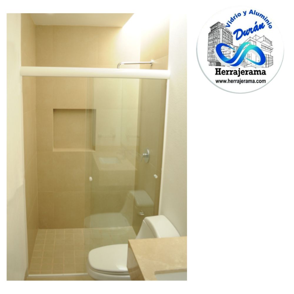 BRUKEN CANCEL DE BAÑO PARA VIDRIO DE 6 Y 9MM, CON Y SIN PERFORACIÓN. MEDIDA: 2M ACABADO: NATURAL MX67313