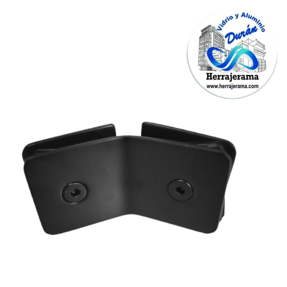 BRUKEN CLIP VIDRIO VIDRO A 135º LATÓN ACABADO: NEGRO MX67518