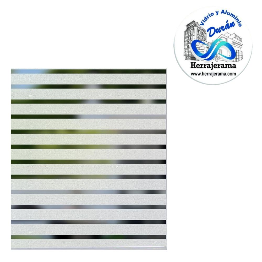PELÍCULA DECORATIVA DE RAYAS ESMERILADAS. MX67710