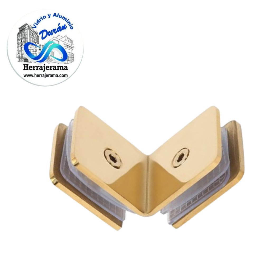 AXCENT CLIP VIDRIO/VIDRIO A 90º