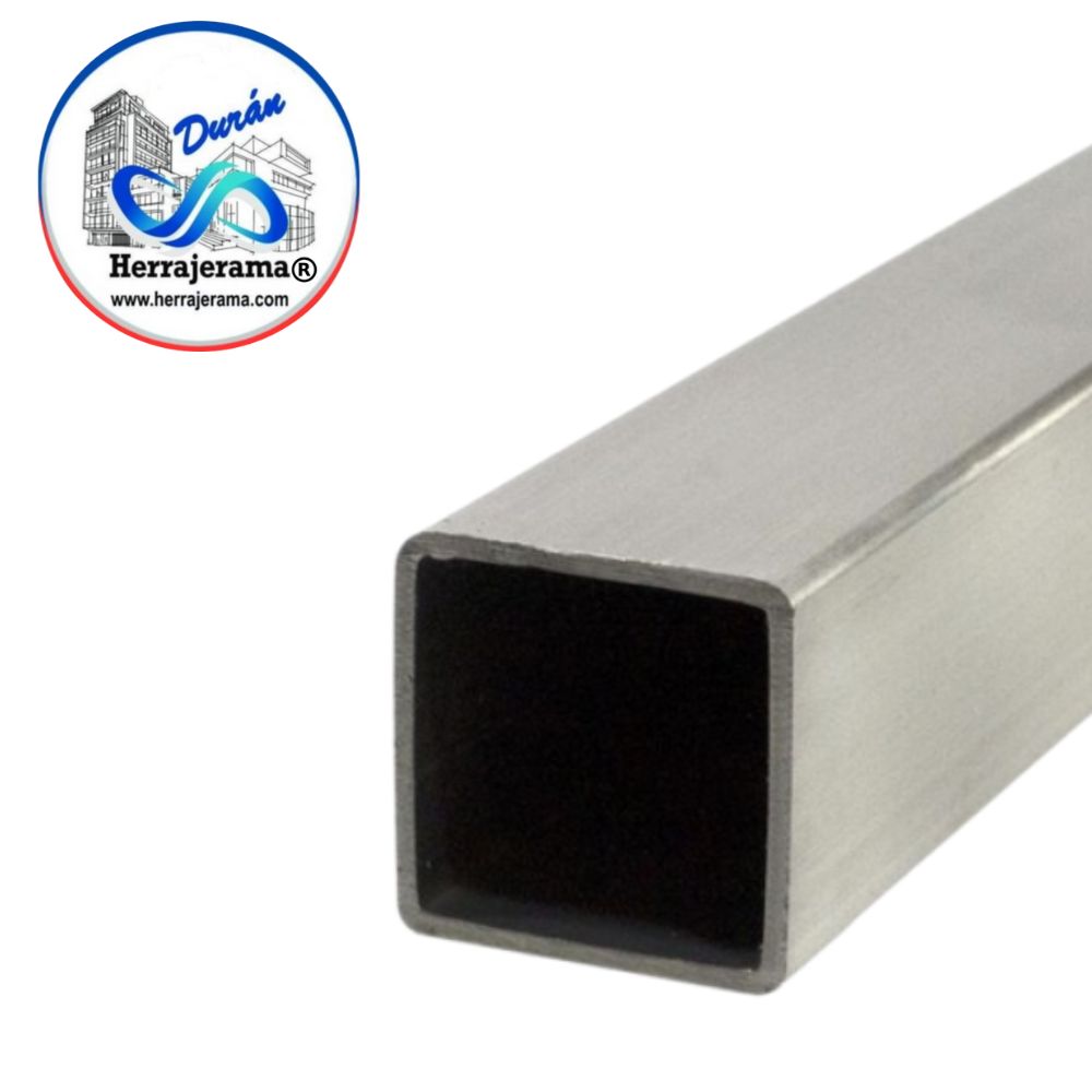 BRUKEN TUBO CUADRADO DE ACERO INOX 304 DE 1" CAL. 18 MX66231