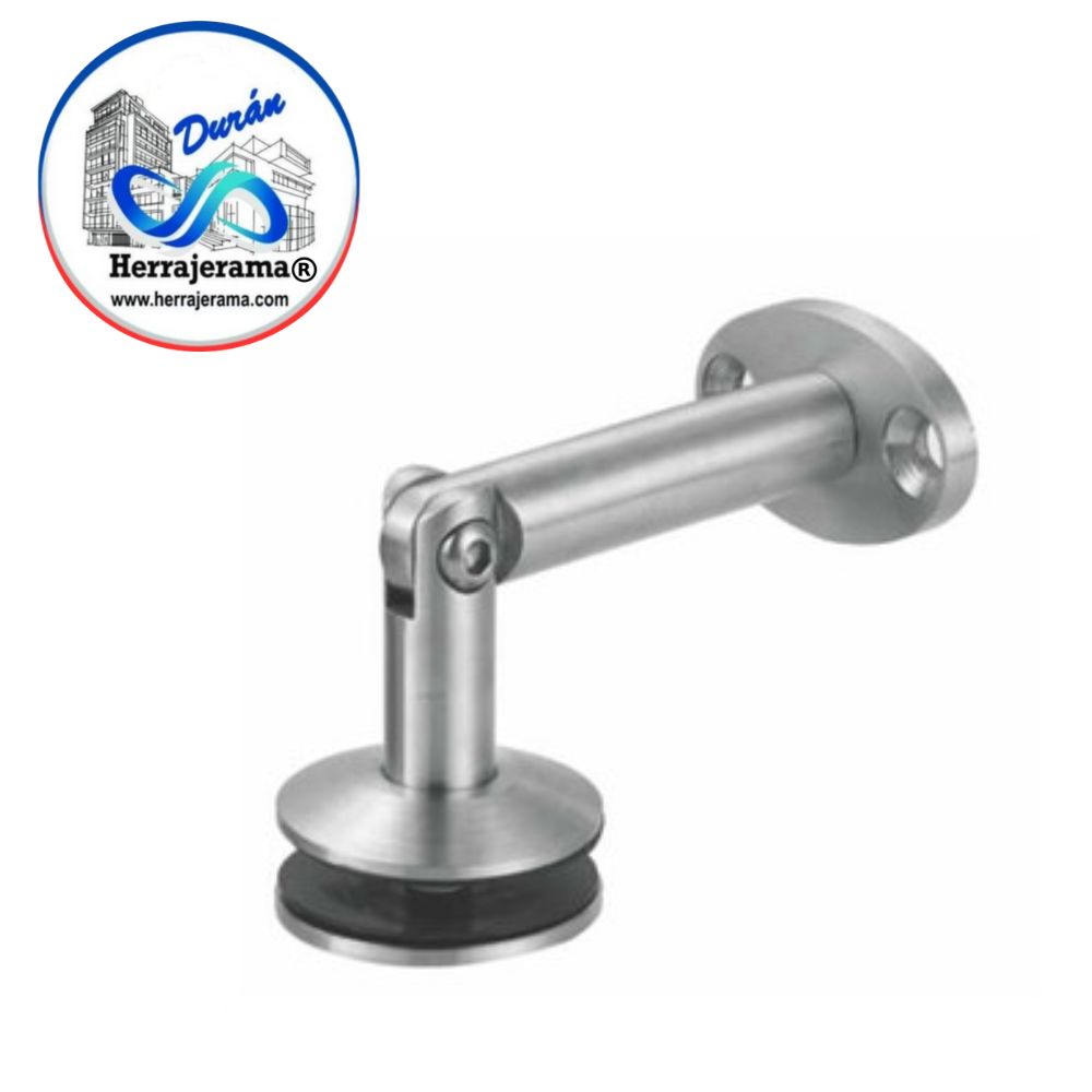 BRUKEN HERRAJE PARA MARQUESINA MURO-VIDRIO SATIN MX66149
