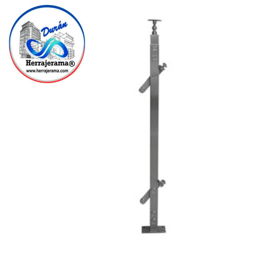 BRUKEN POSTE INTERMEDIO DOBLE SOPORTE A 90° PARA ESQUINA MX66221