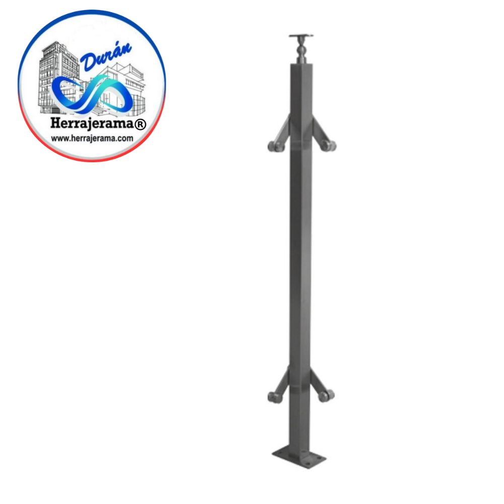 BRUKEN POSTE INTERMEDIO DOBLE SOPORTE A 90° PARA ESQUINA MX66224