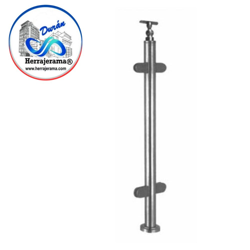 BRUKEN POSTE INTERMEDIO DOBLE SOPORTE A 90° PARA ESQUINA MX66227