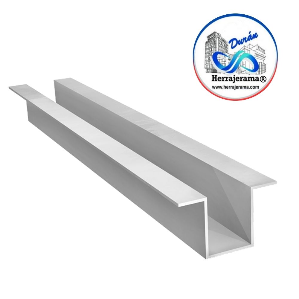 HERRALUM 1340012SA SAP RIEL GUIA INFERIOR AC-INOX 5.60 MT SATIN
