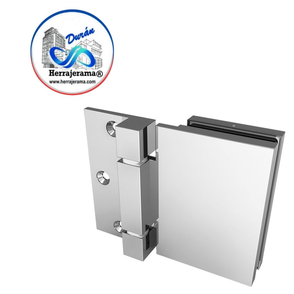 HERRALUM 1341002SA SISTEMA ACAPULCO II BISAGRA VIDRIO-MURO SATIN