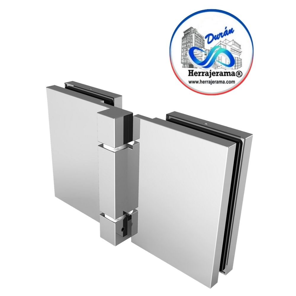 HERRALUM 1341003SA SISTEMA ACAPULCO II BISAGRA VIDRIO-VIDRIO SATIN