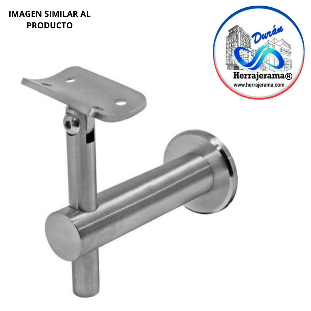 BRUKEN CONECTOR MURO PASAMANOS ARTICULADO, BASE PLANA, ALTURA AJUSTABLE. MX67891