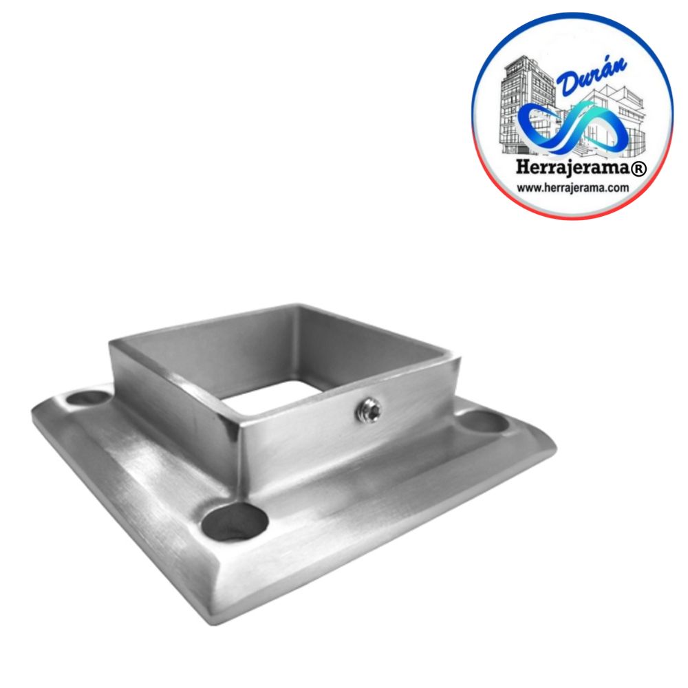 BRUKEN BASE CUADRADA PARA POSTE DE BARANDAL,MX67430
