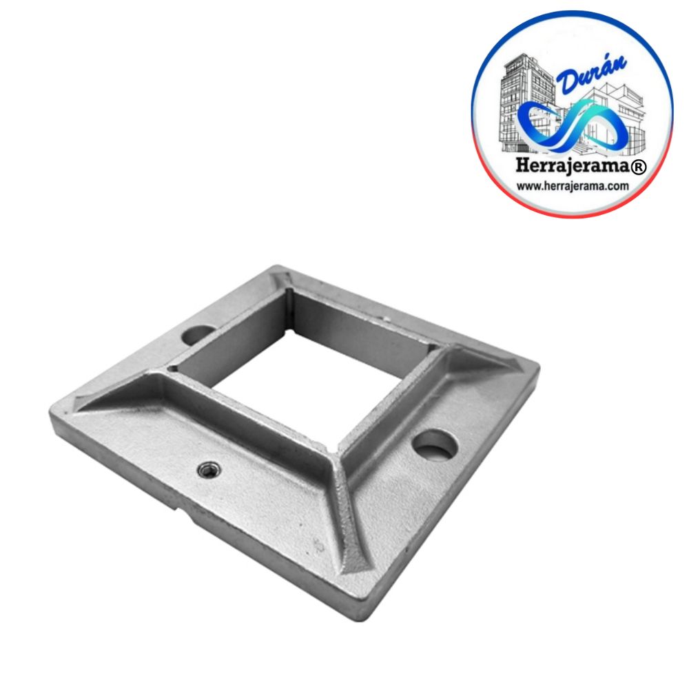 BRUKEN BASE CUADRADA PARA POSTE DE BARANDAL,MX67441