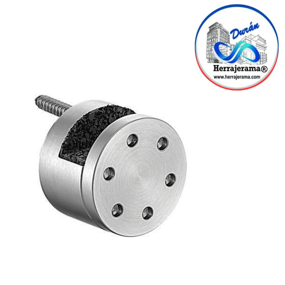 BRUKEN CONECTOR A MURO CON CHAPETÓN ESTRELLA PARA CRISTAL FIJO MX66406