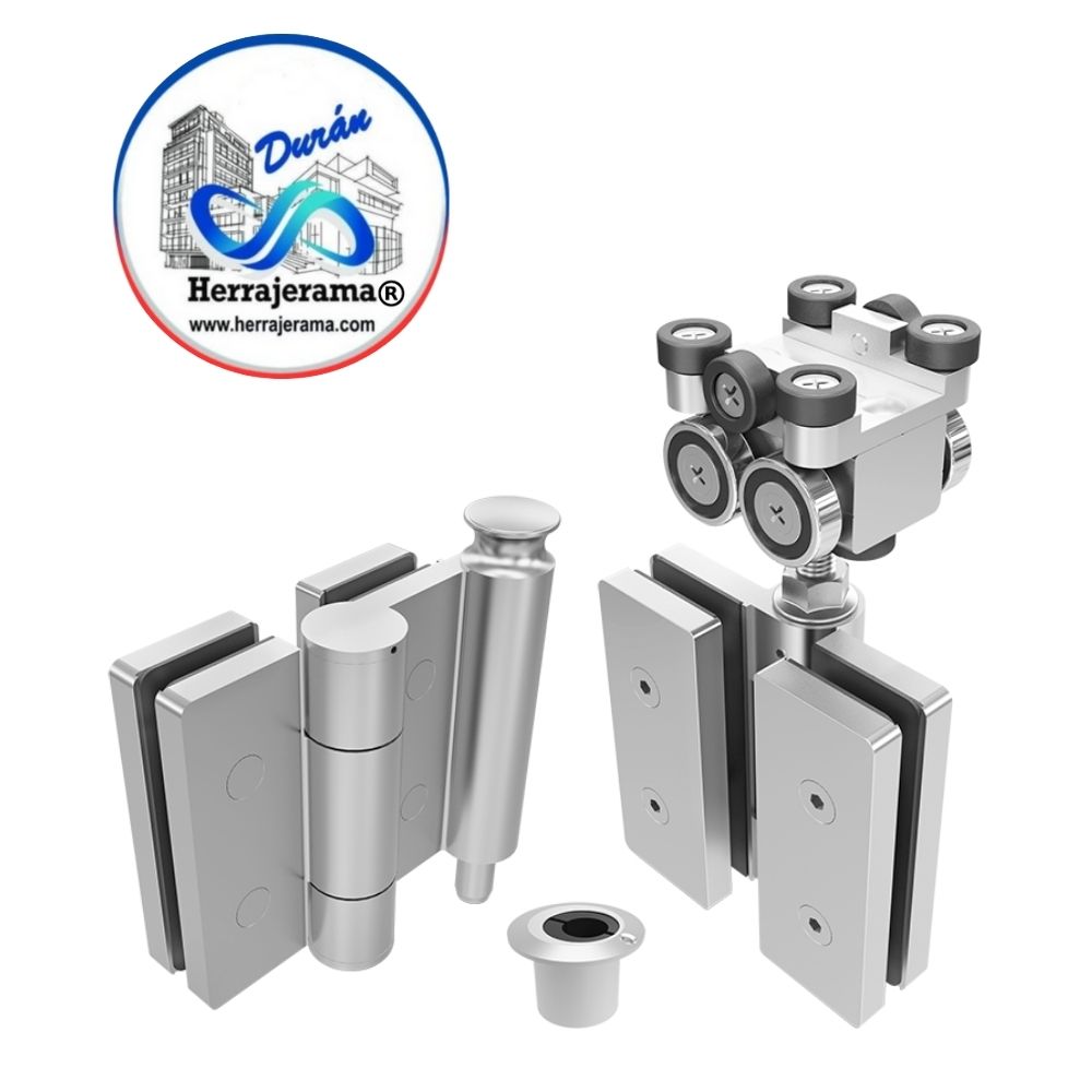 HERRALUM 136300400 SAMIV BISAGRA CON PASADOR + CARRETILLA IZQ-INTERIO