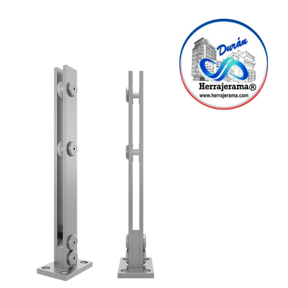 HERRALUM 1367001SA SOPORTE P/BARANDAL AC INOX 304 DE 400mm VID 10mm S