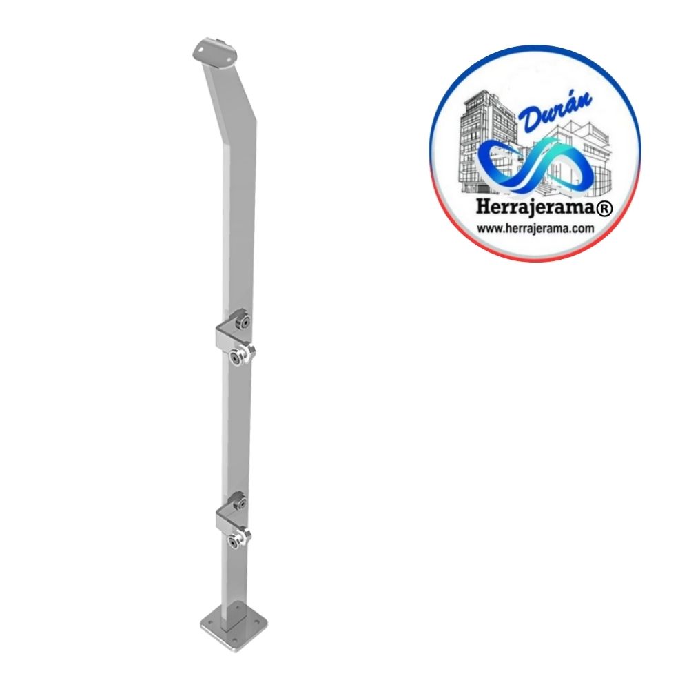 HERRALUM 1377100SA POSTE P/BARANDAL AC INOX VID-VID DE 1.00 MT SENCIL