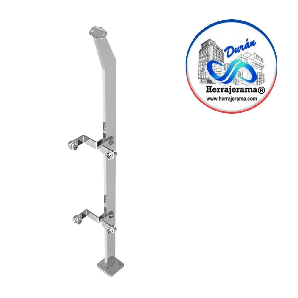 HERRALUM 1378100SA POSTE P/BARANDAL AC INOX VID-VID DE 1.00 MT ESQUIN