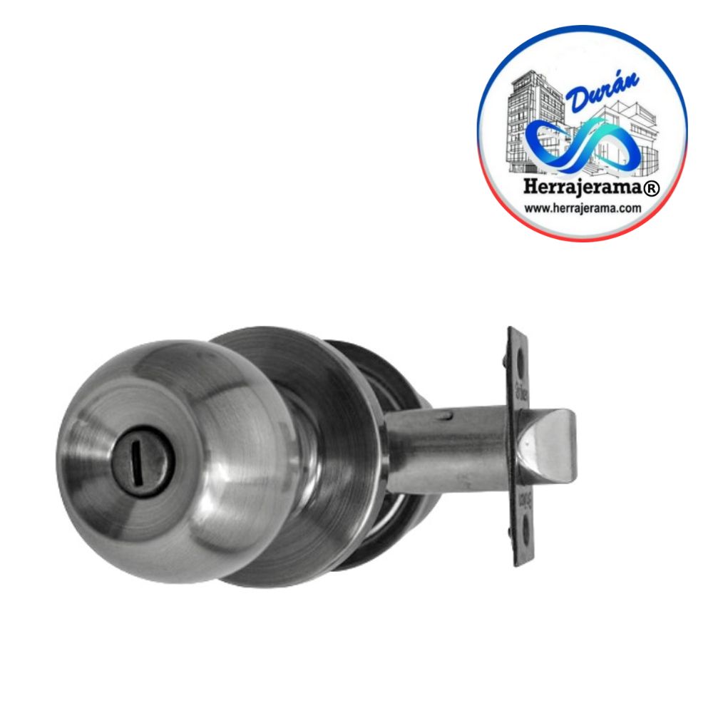 BRUKEN CERRADURA POMO TUBULAR FUNCIÓN PRIVACIDAD (BAÑO),MX66593