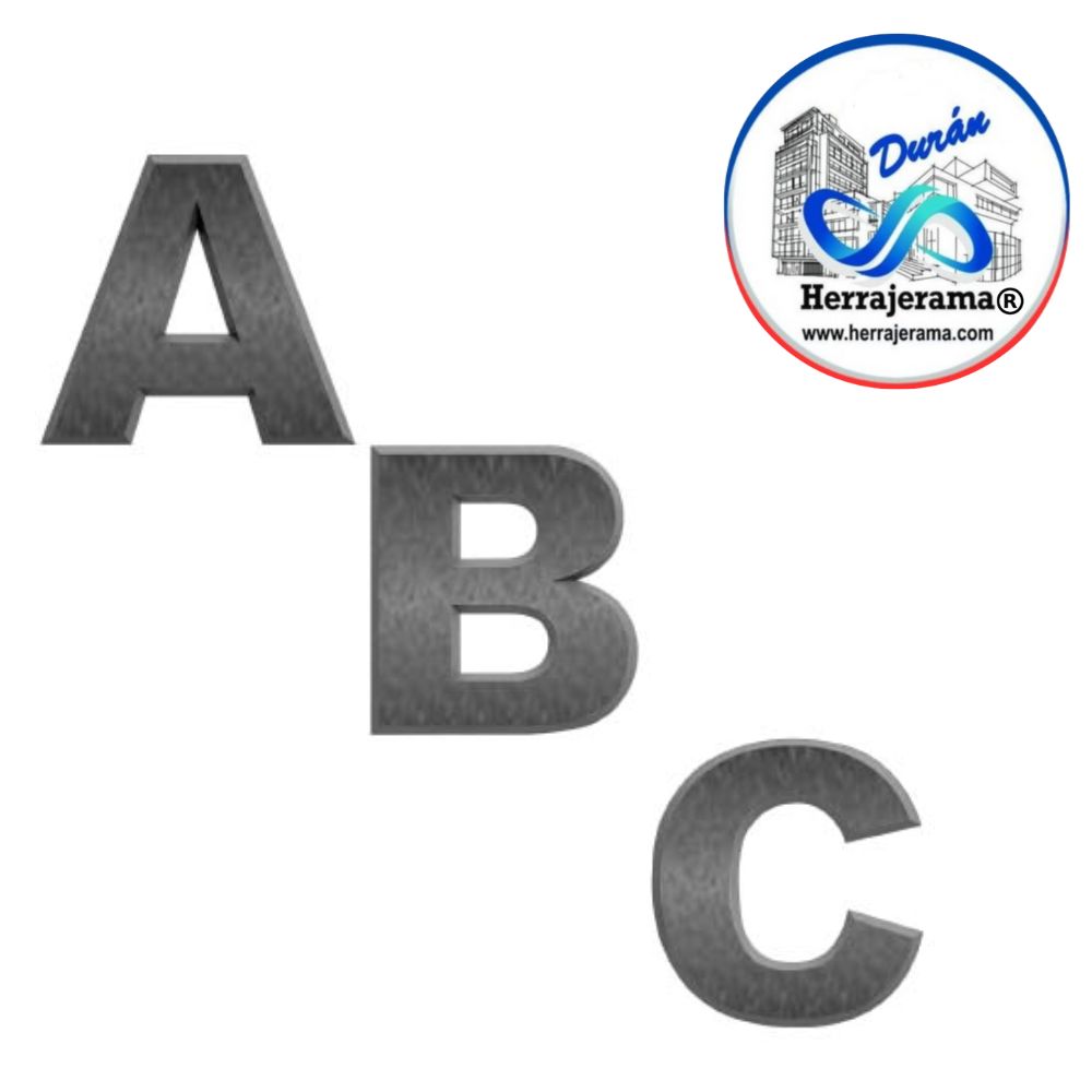 BRUKEN LETRA "A" DE GRAN RESISTENCIA PARA EXTERIOR,MX66725