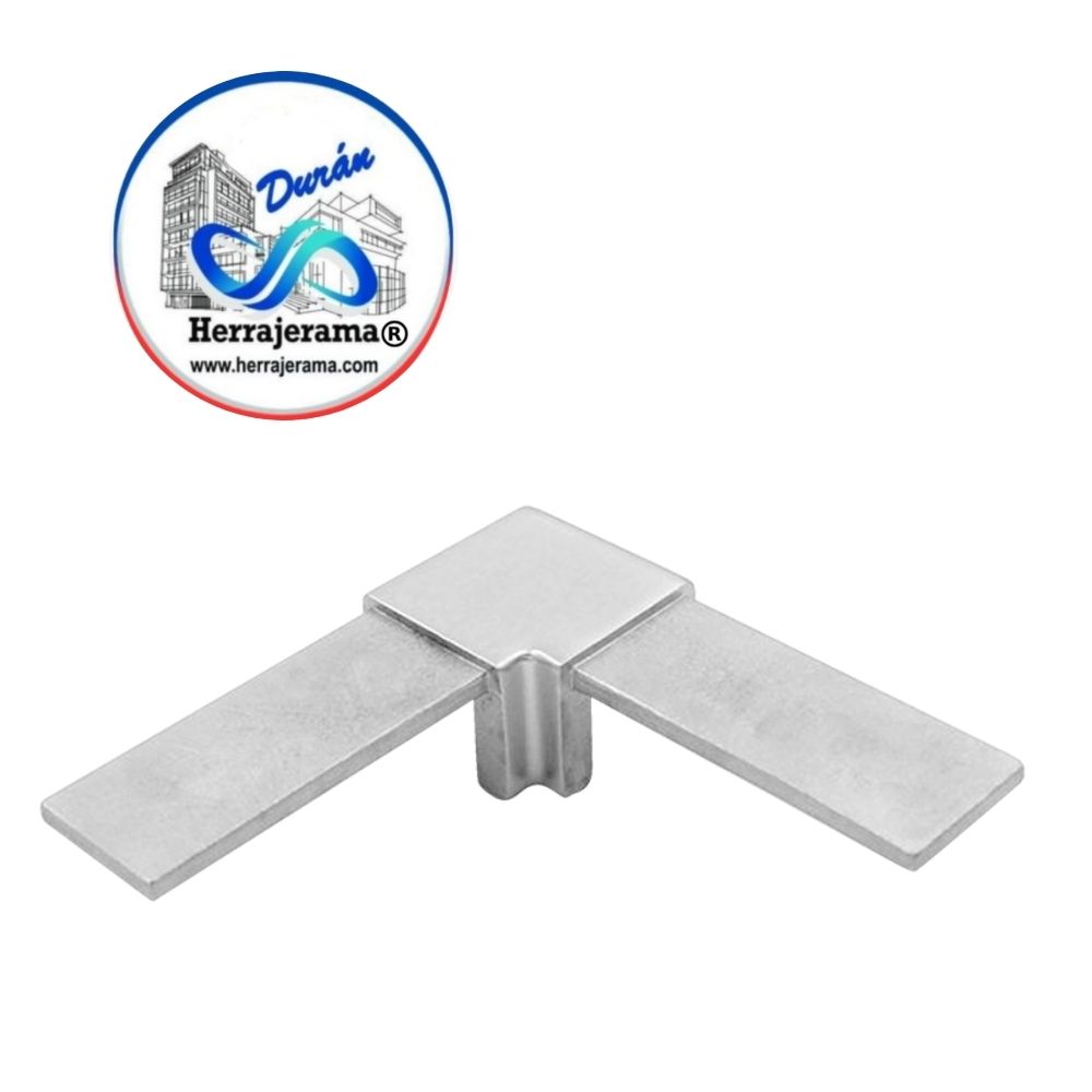 HERRALUM 1392002SA MINI RAILING CUADRADO CODO HORIZONTAL FIJO 90° ACE