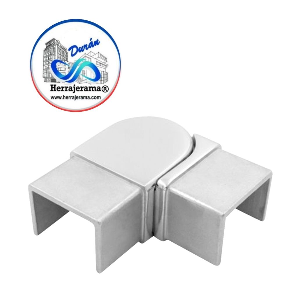 HERRALUM 1392003SA MINI RAILING CUADRADO CODO HORIZONTAL AJUSTABLE AC