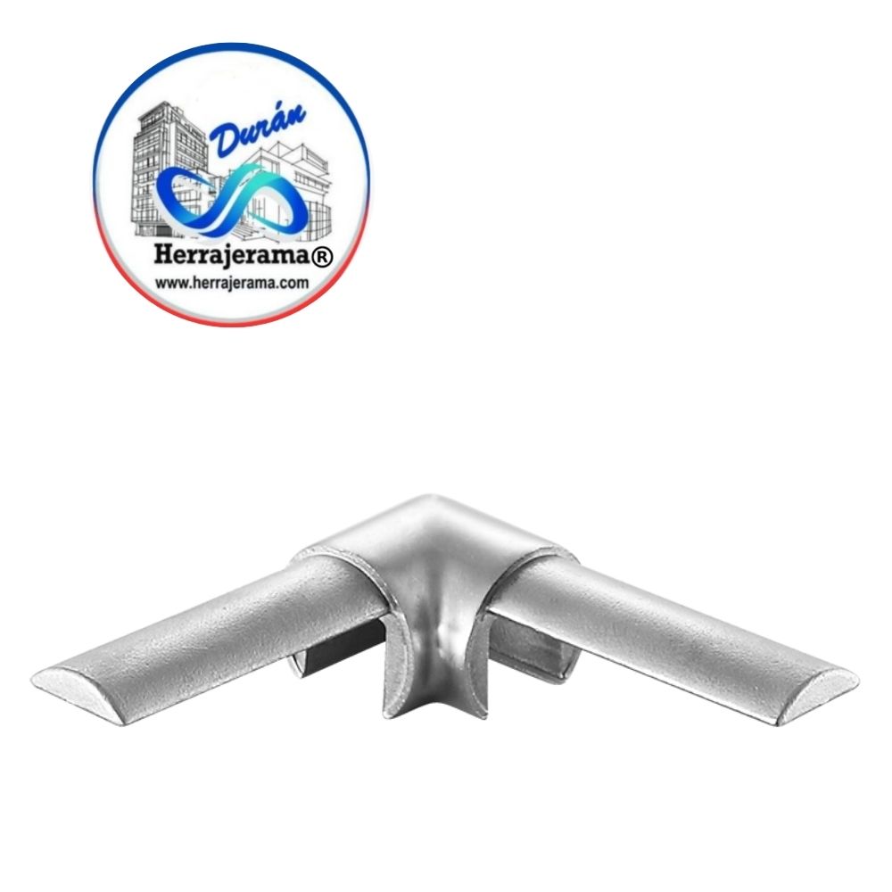 HERRALUM 1393002SA MINI RAILING CURVO CODO HORIZONTAL FIJO 90° ACE IN