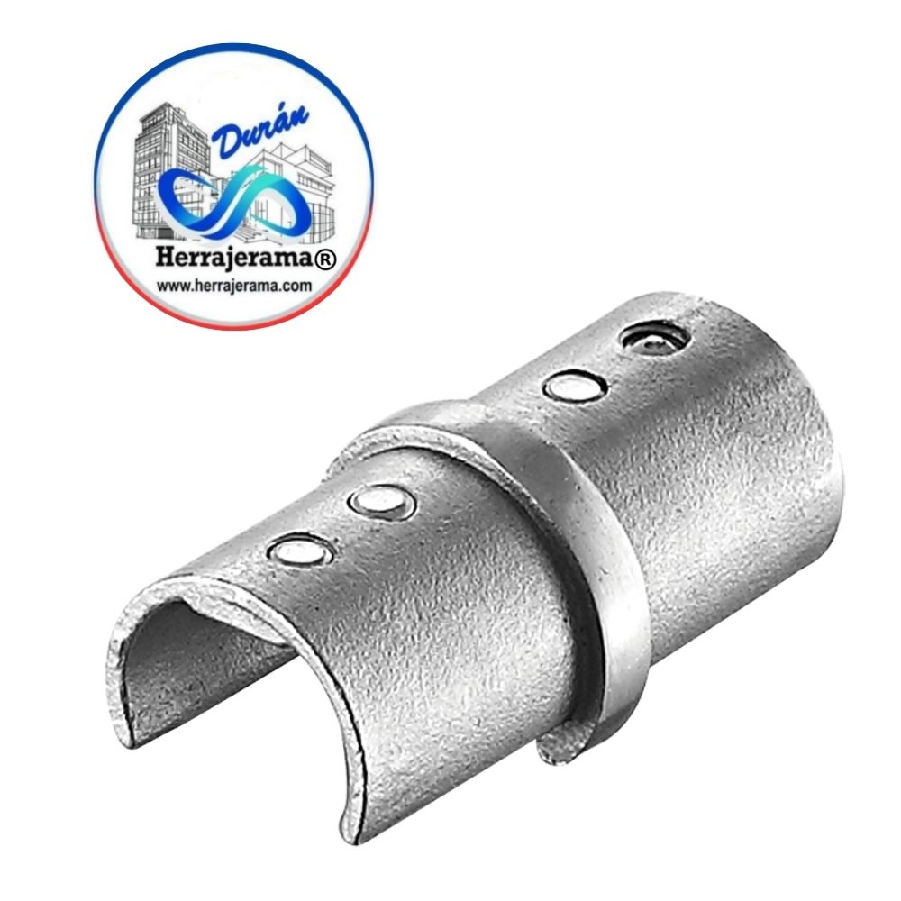 HERRALUM 1393004SA MINI RAILING CURVO CONECTOR RECTO ACE INOX 304 SAT
