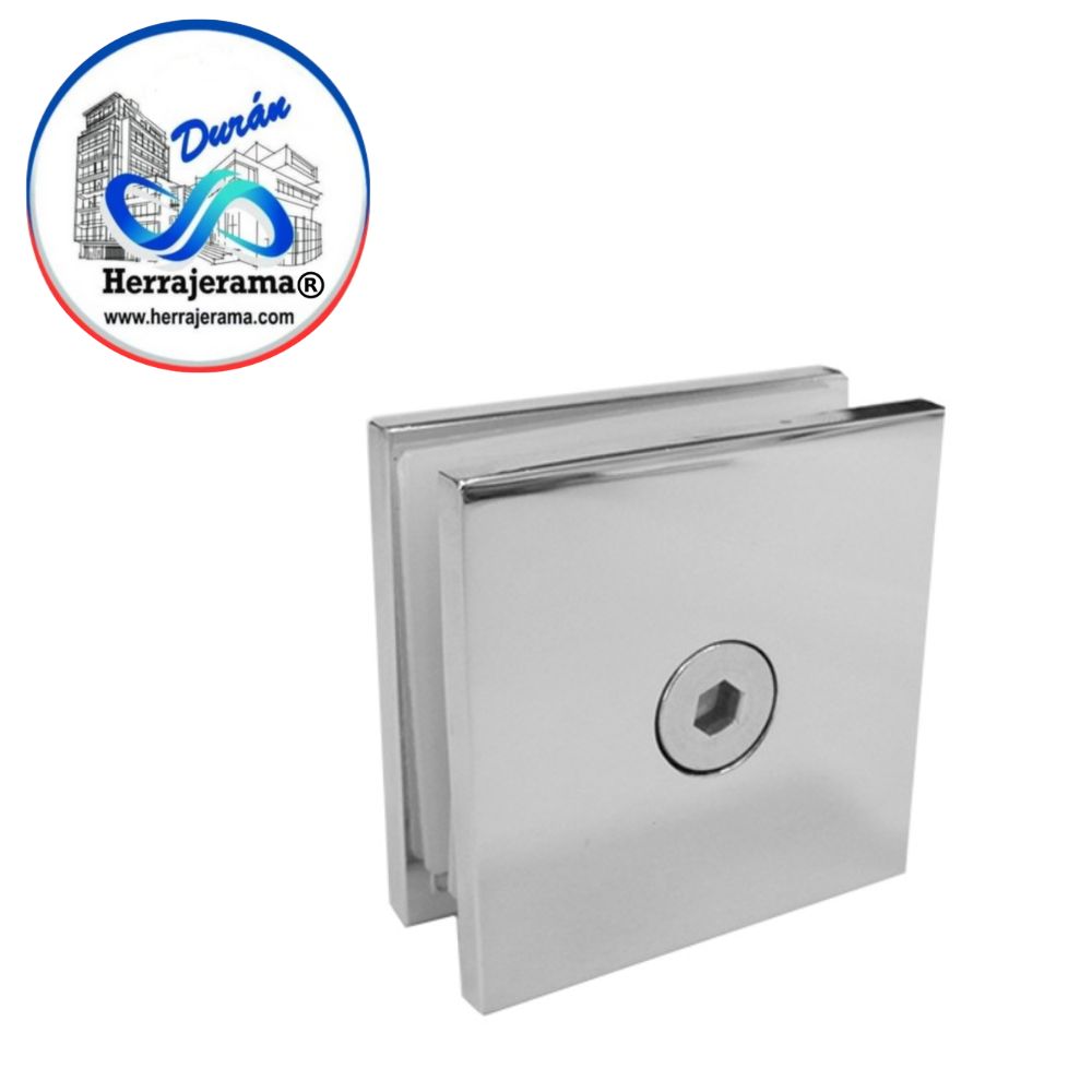 GALIER CLIP MURO VIDRIO CUADRADO CON RESAQUE,MX66081