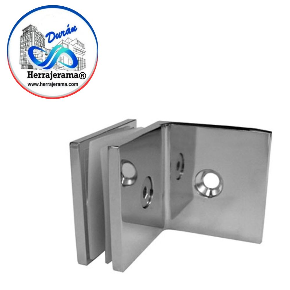 GALIER CLIP MURO VIDRIO A 90° ZAMAC,MX66085