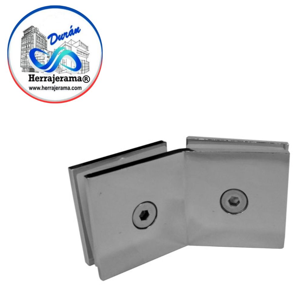 GALIER CLIP VIDRIO VIDRIO A 135° SATIN ZAMAC,MX66090