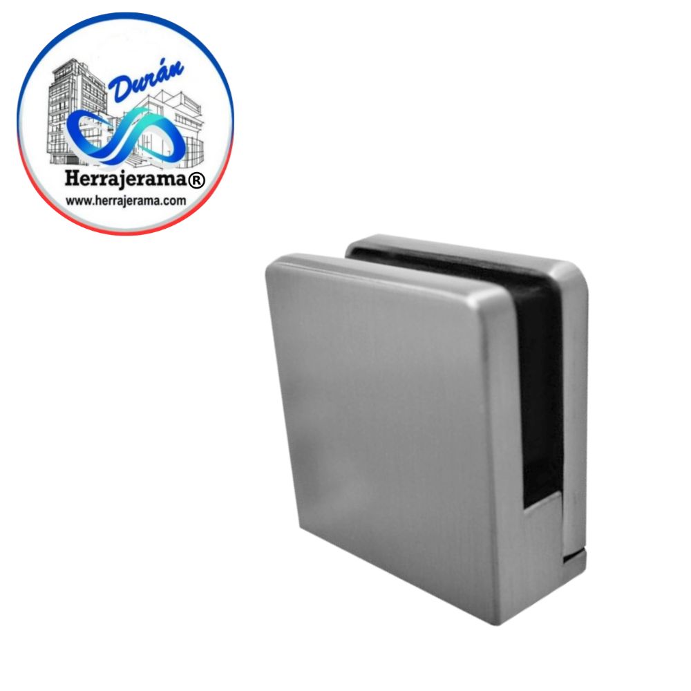 GALIER GRAPA CUADRADA BASEPLANA PARA CRISTAL DE6MM. SAT MX66062