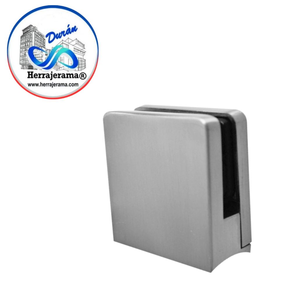 GALIER GRAPA CUADRADA BASECURVA PARA CRISTAL DE6MM. SAT MX66143