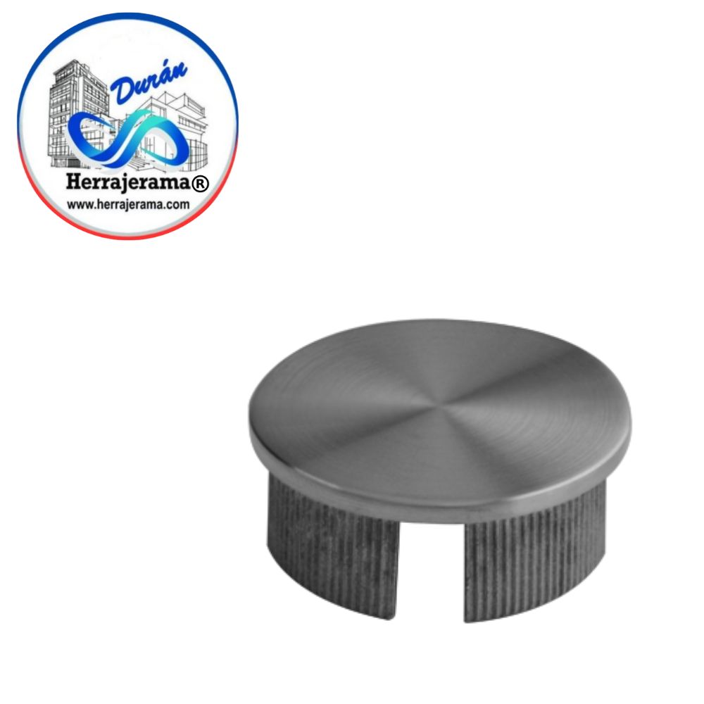 GALIER TAPA CON ROSCA PARA TUBO DE 1.5". ACABADO SATÍN. ACERO INOX 304 MX67451