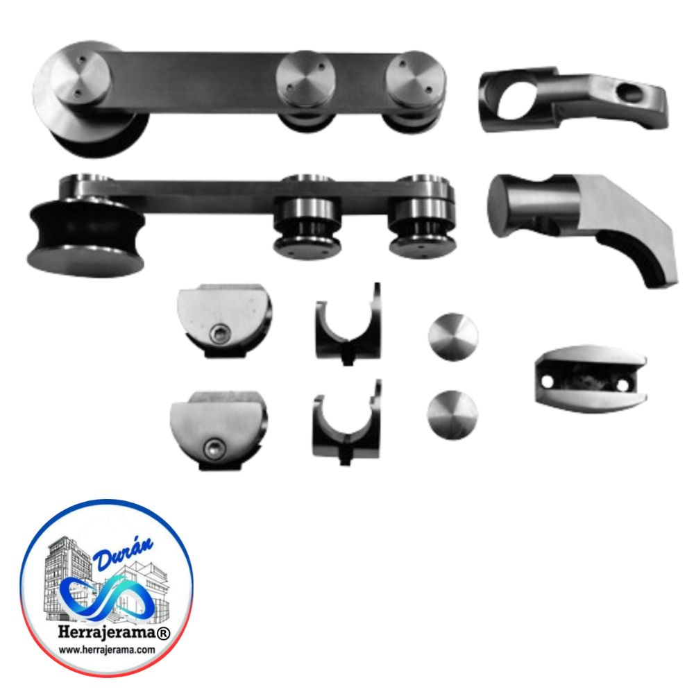 GALIER KIT CORREDIZO CON SOPORTES A MURO. SATÍN (NO INCLUYE TUBO REDONDO DE 1") MX65766