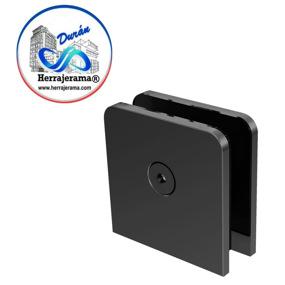 HERRALUM 1480000NE CONECTOR AC INOX 304 CUADRADO MURO-VID NEGRO (nuev