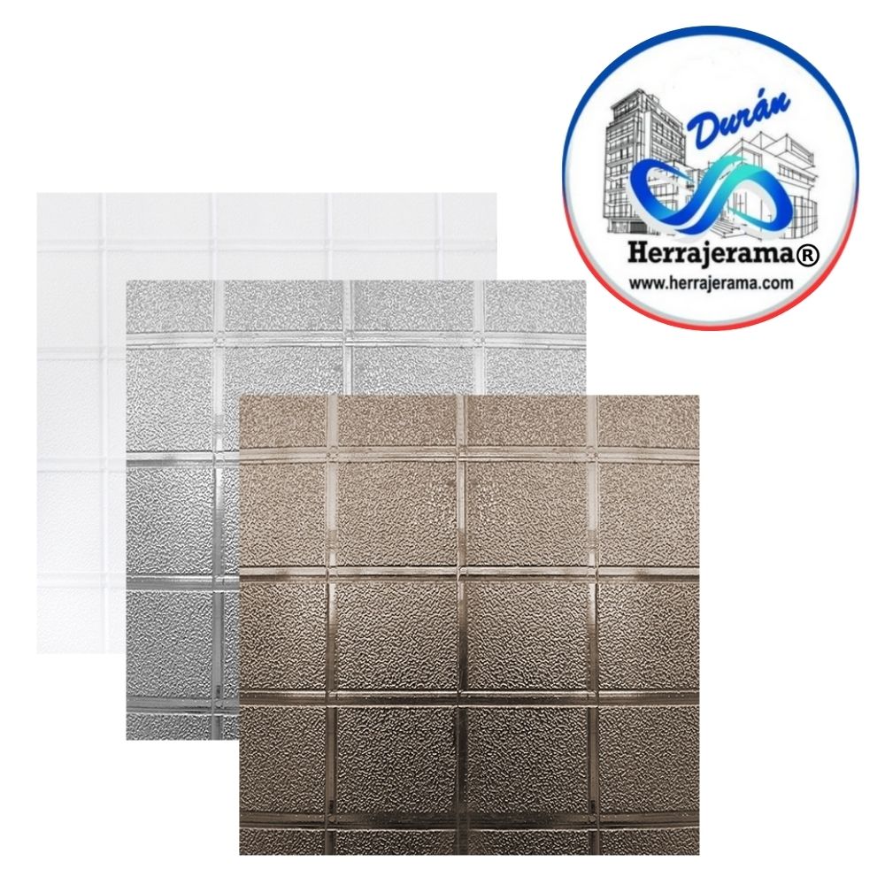 HERRALUM 1727180070BL LAMINA DE PLASTICO CUADROS 2.7mm DE 1.80x0.70 MT