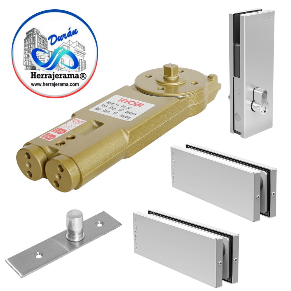 HERRALUM KIT DE INSTALACION DE PUERTA RYOHER 1002 SATIN