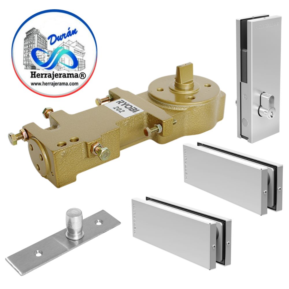 HERRALUM KIT DE INSTALACION DE PUERTA RYOHER 1004 SATIN