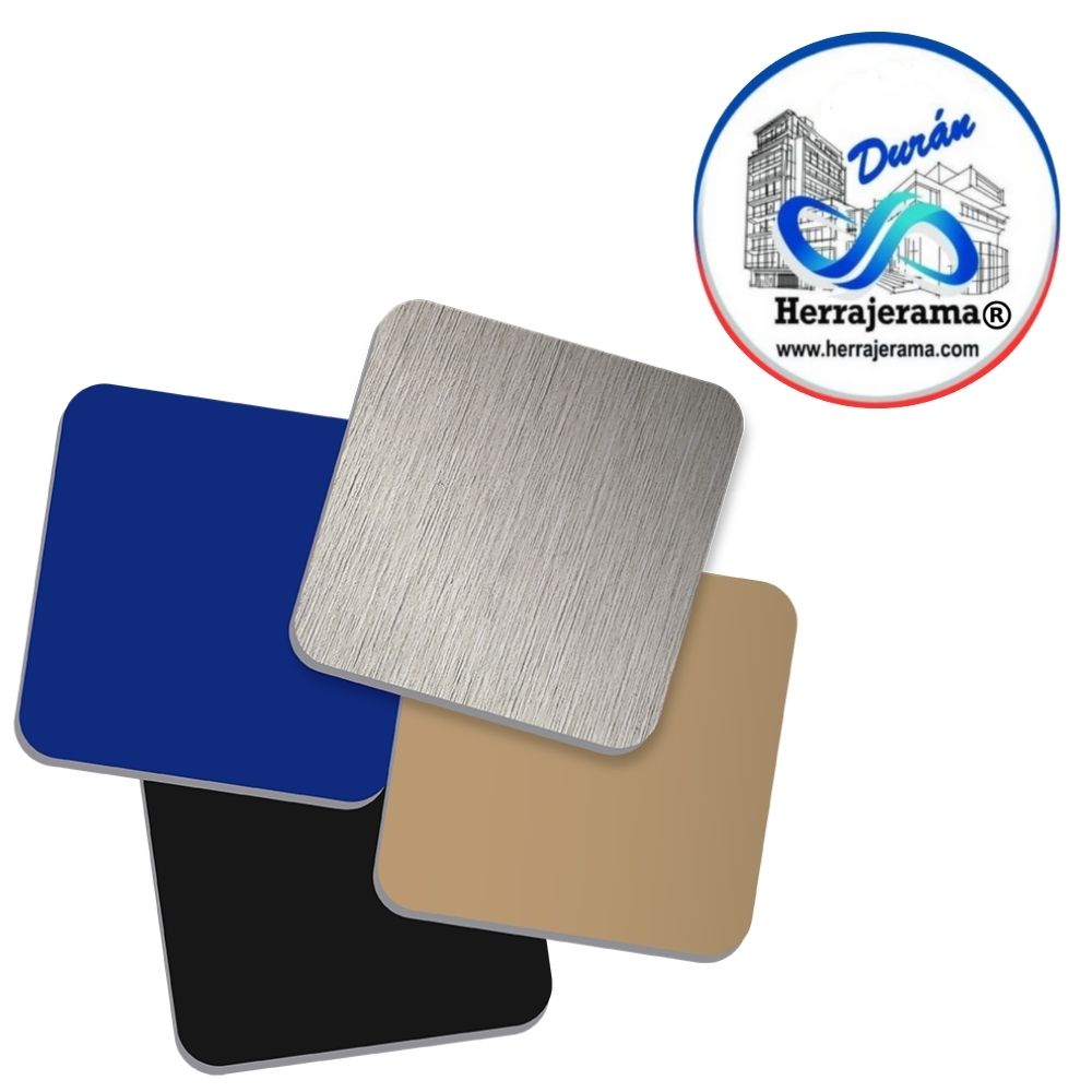 HERRALUM 1741122244AZM PANEL DE ALUMINIO 5 4mm DE 1.22x2.44 AZUL MATE