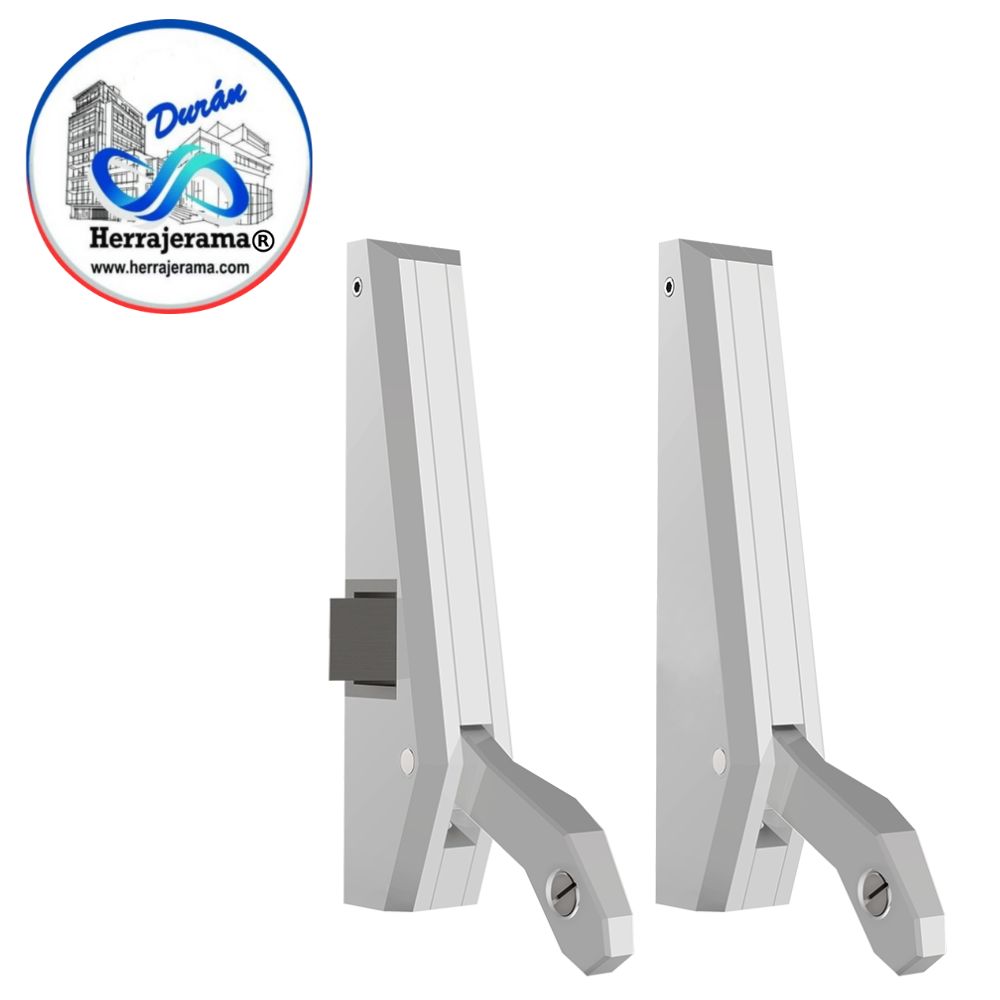 HERRALUM 1023DERGR BASE P/BARRA HORIZONTAL DER GRIS