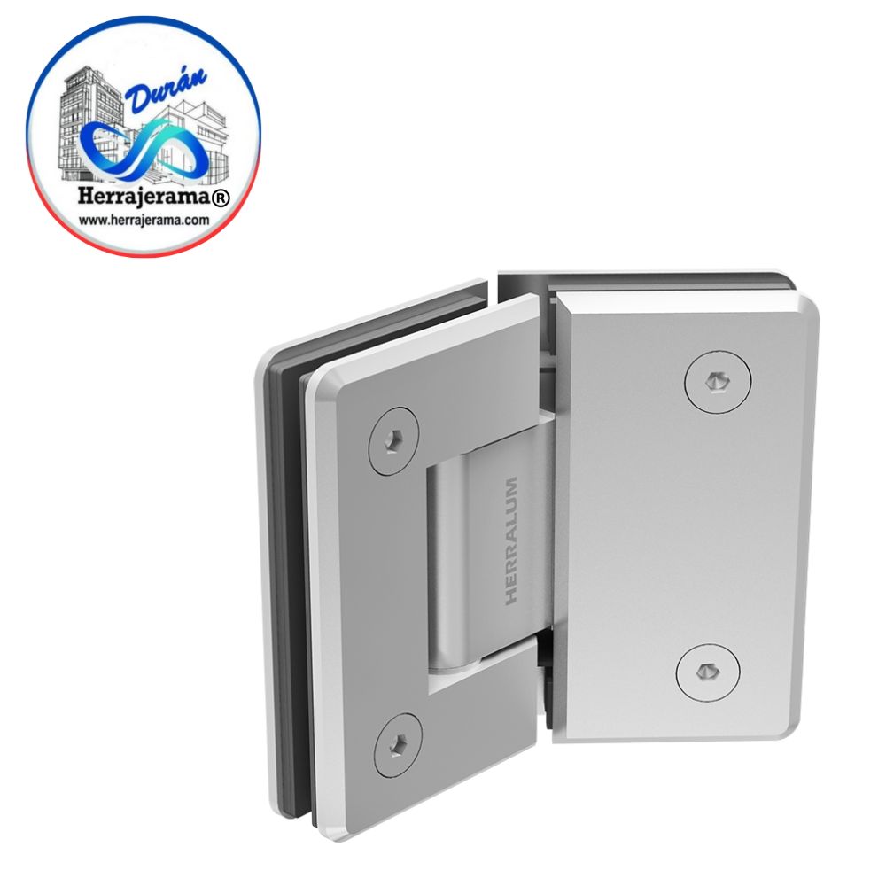 HERRALUM 1032135CO HERRAJE VIDRIO/VIDRIO MOD 614 135 CROMO